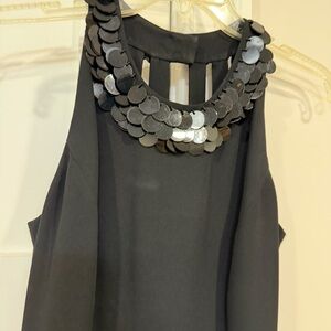 Elegant Black Sleeveless Midi Dress
